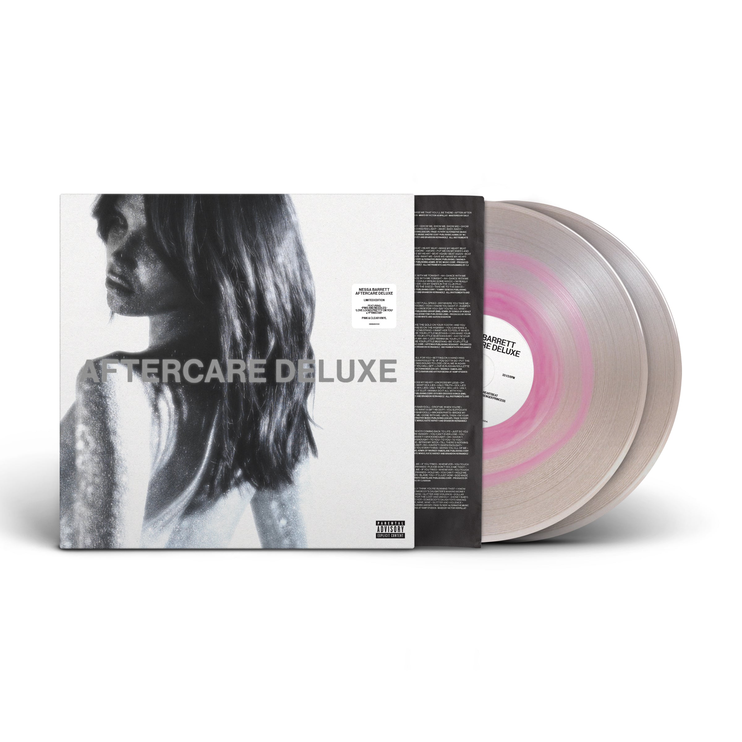 AFTERCARE DELUXE Pink & Clear Vinyl 2LP