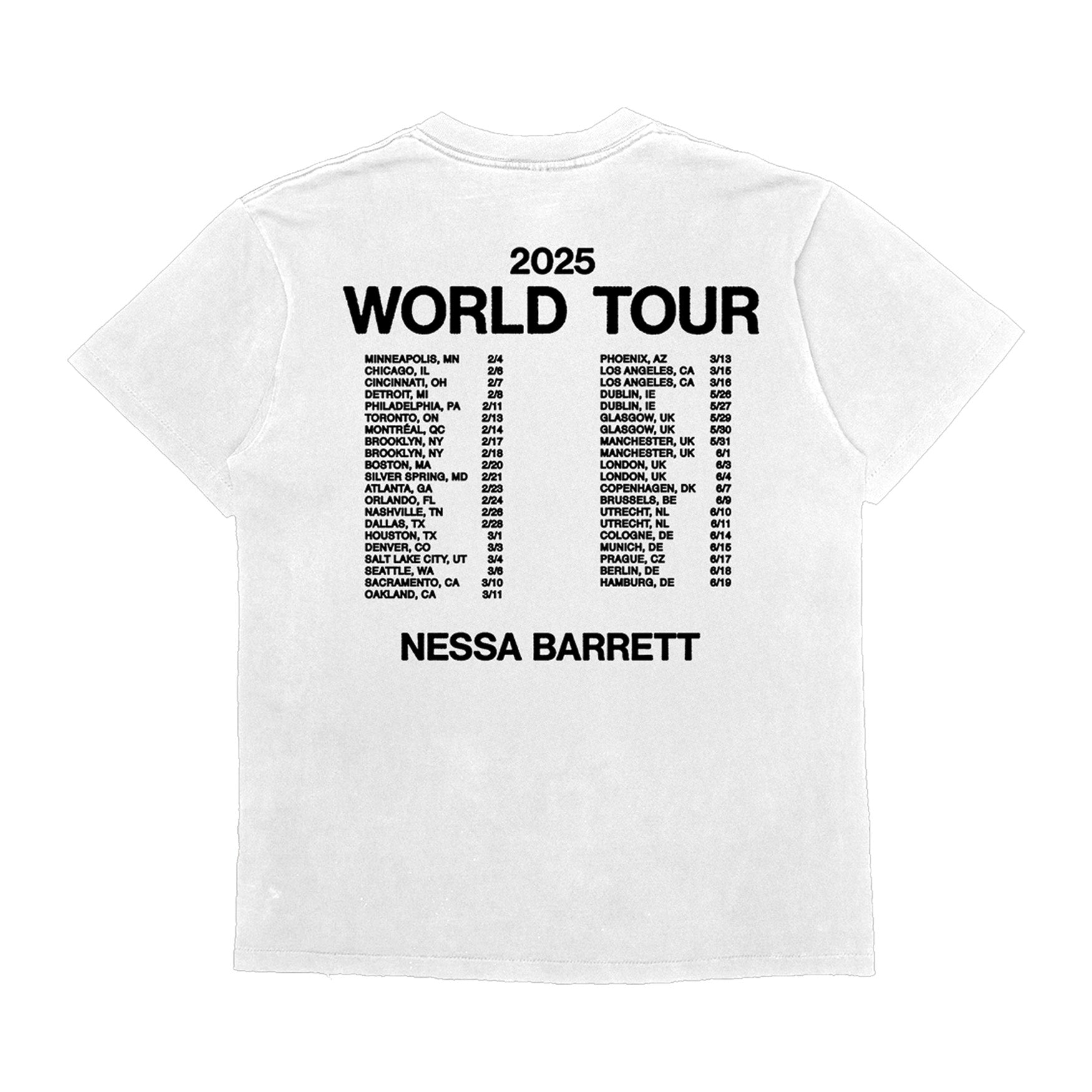 Aftercare 2025 Dateback Tee + Digital Album Bundle – Nessa Barrett