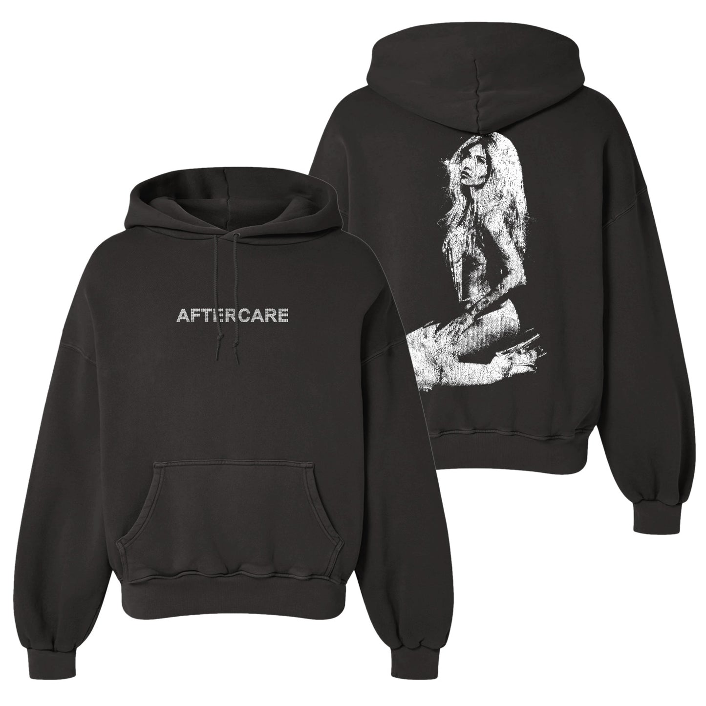 AFTERCARE Rhinestone Photo Hoodie