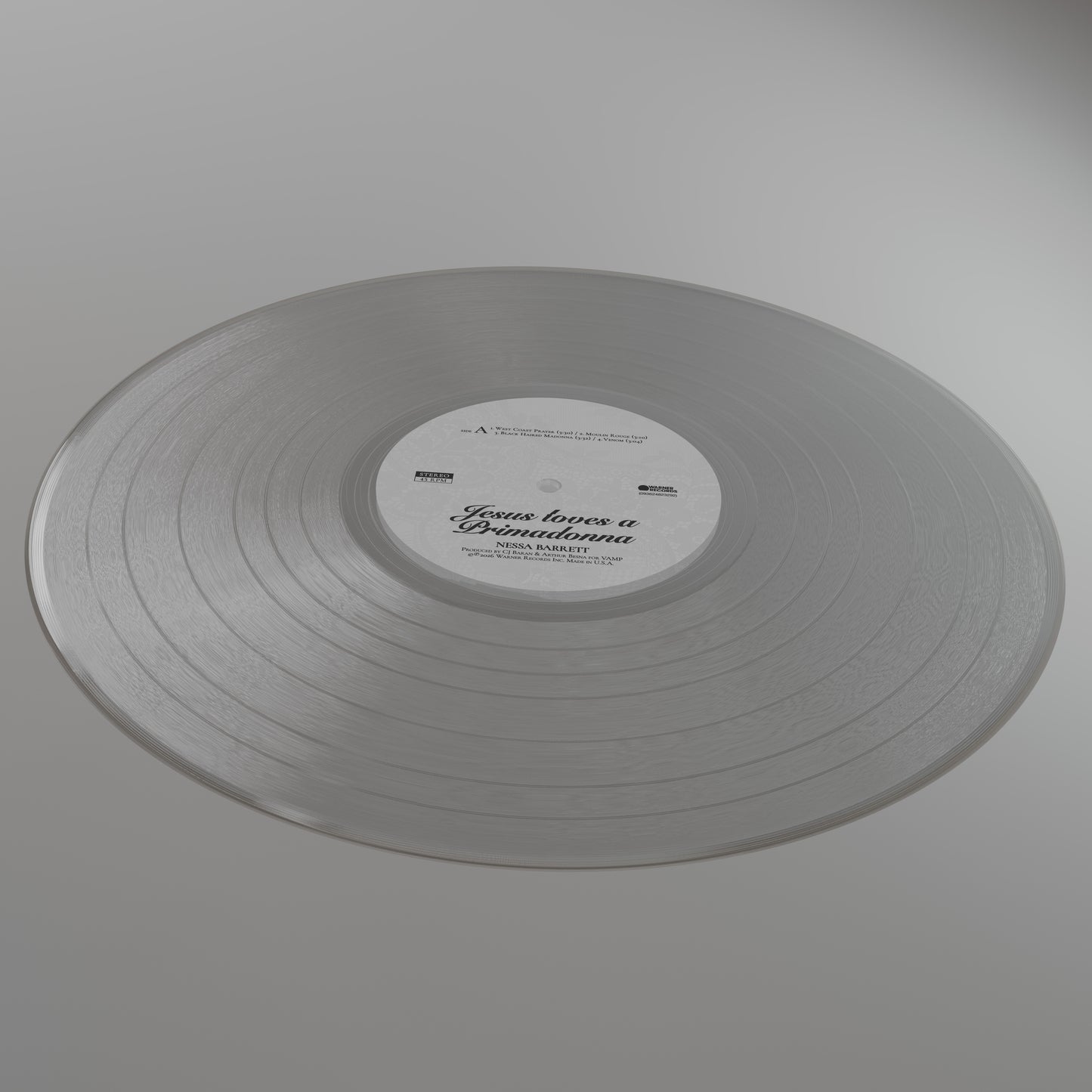 Jesus loves a primadonna Crystal Clear Vinyl LP