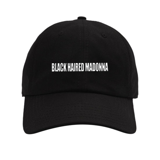 Black Haired Madonna Hat